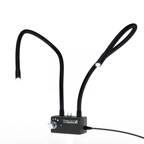 Auflichtleuchte mit 2 Schwanenhälsen und LED